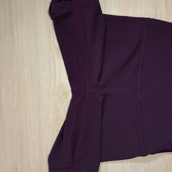 Lululemon Align 10” High Rise Bike Shorts Maroon Size 10 Nulu Buttery Soft Yoga - Picture 9 of 9